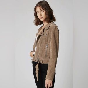 Blank NYC Moto Jacket French Taupe Size Medium